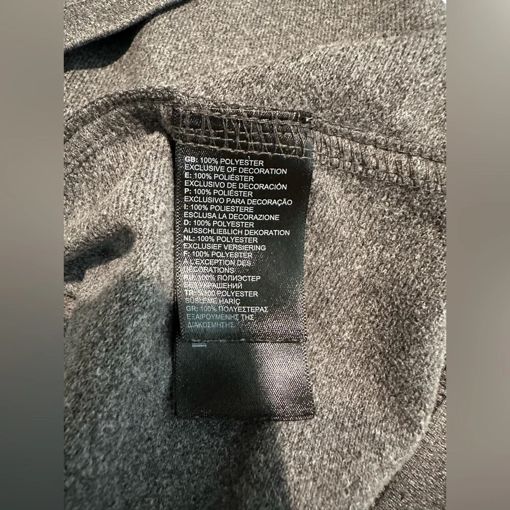 The‎ North Face Quarter Zip Pullover Men's Gray Black Jacket Large Pullover Soft